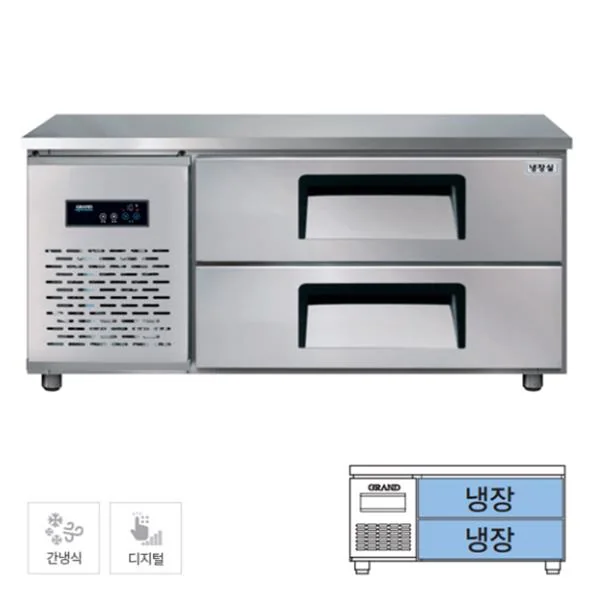 간냉식 낮은 서랍 냉장고 170L (폭800)