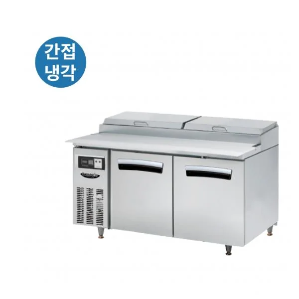 CI_[라셀르] 간냉식 토핑 테이블 냉장고 412L (올스텐)