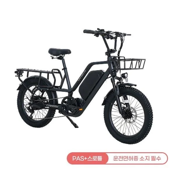 캐리 전기자전거 CARRY_20A (팬텀블랙)