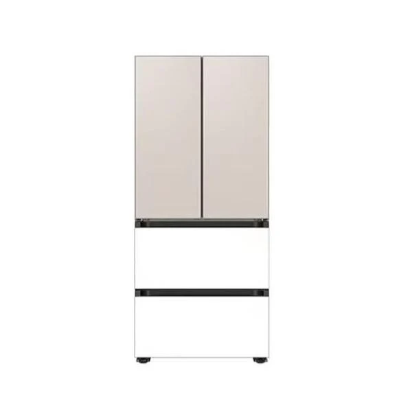 BESPOKE AI 김치플러스 키친핏 4도어 김치냉장고 418L 새틴베이지/새틴화이트