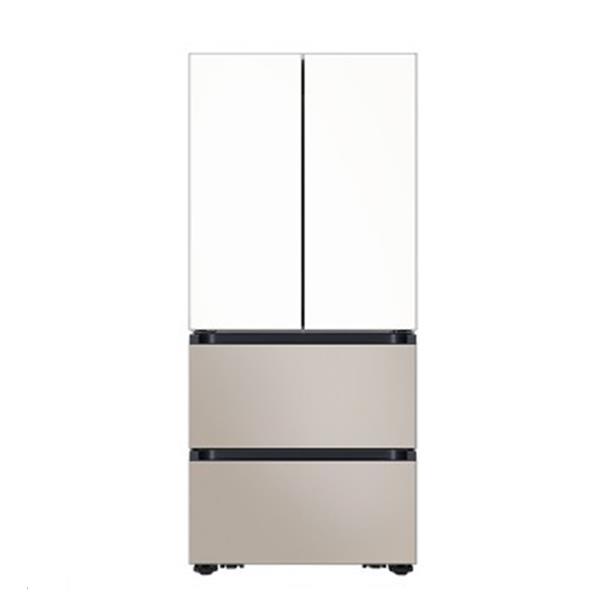 NEW 비스포크 AI 김치플러스 4도어 586L 1등급 에센셜화이트(상)+에센셜베이지(하) RK70F58M1ZG