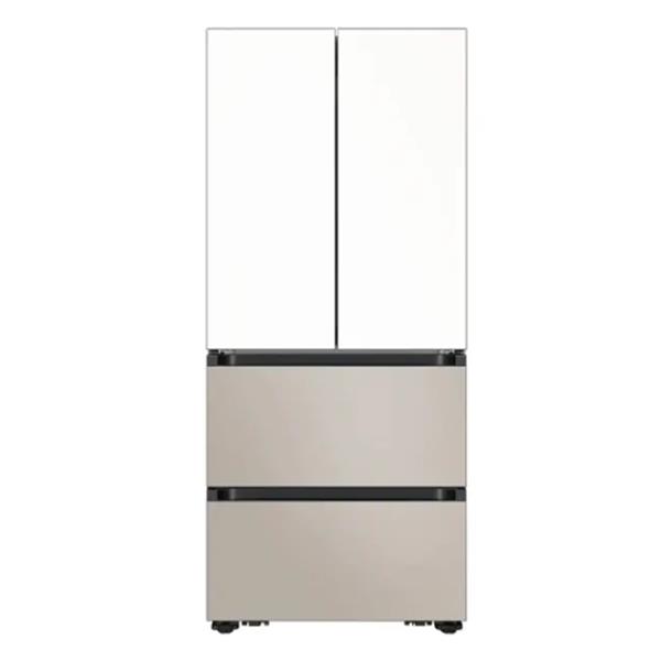 NEW 비스포크 AI 김치플러스 4도어 490L 1등급 에센셜화이트(상)+에센셜베이지(하) RK70F49F1ZG