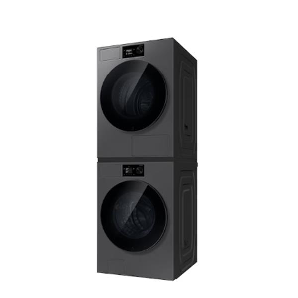 NEW 비스포크 AI 세탁기(21kg)+건조기(20kg) + 상단 설치 키트 1등급 다크스틸 WF80H2120BDHS