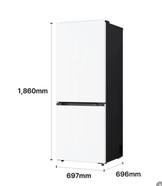 LG 모던엣지 AI 오브제컬렉션 Fit & Max 412L 2도어 소형 미니 원룸 냉장고